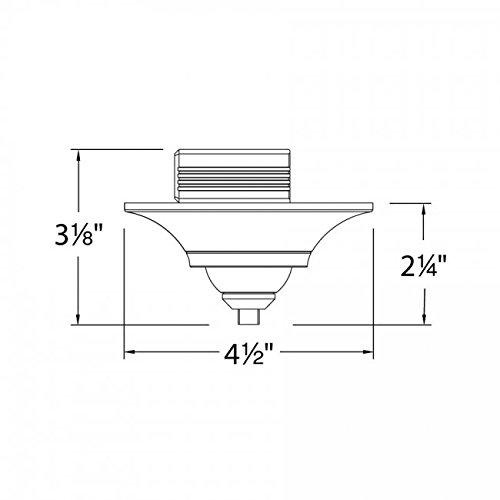 Sleek Brushed Nickel Sloped Ceiling Canopy with LED Technology