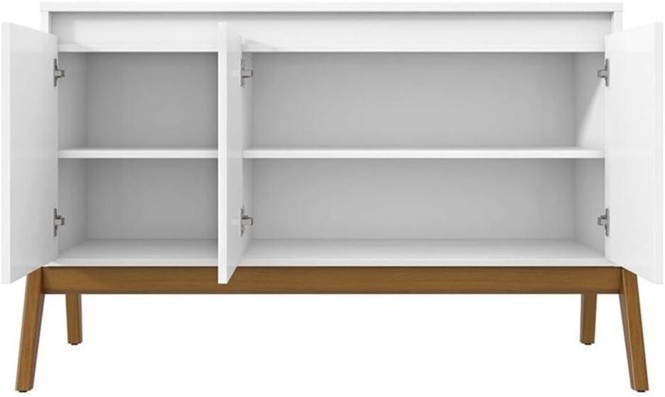 Manhattan Comfort Jernya 49" Sideboard with 4 Shelves in White