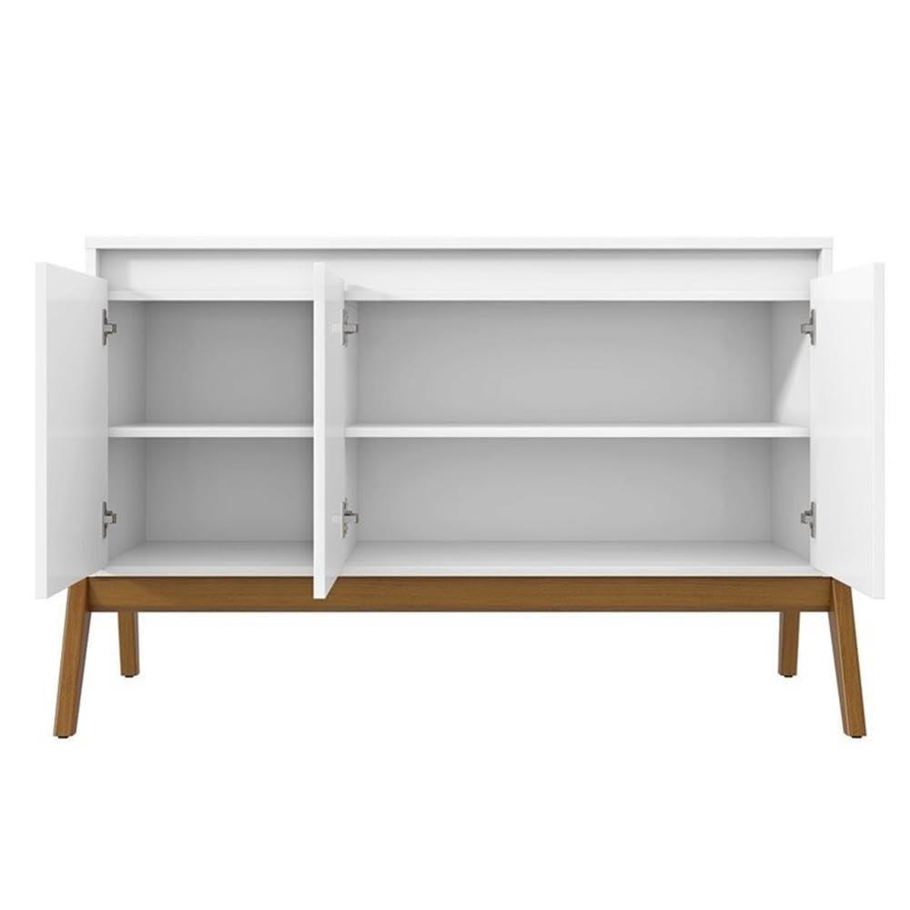 Manhattan Comfort Jernya 49" Sideboard with 4 Shelves in White