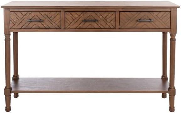 Peyton 3 Drawer Console Table - CNS5705C - Brown - Safavieh