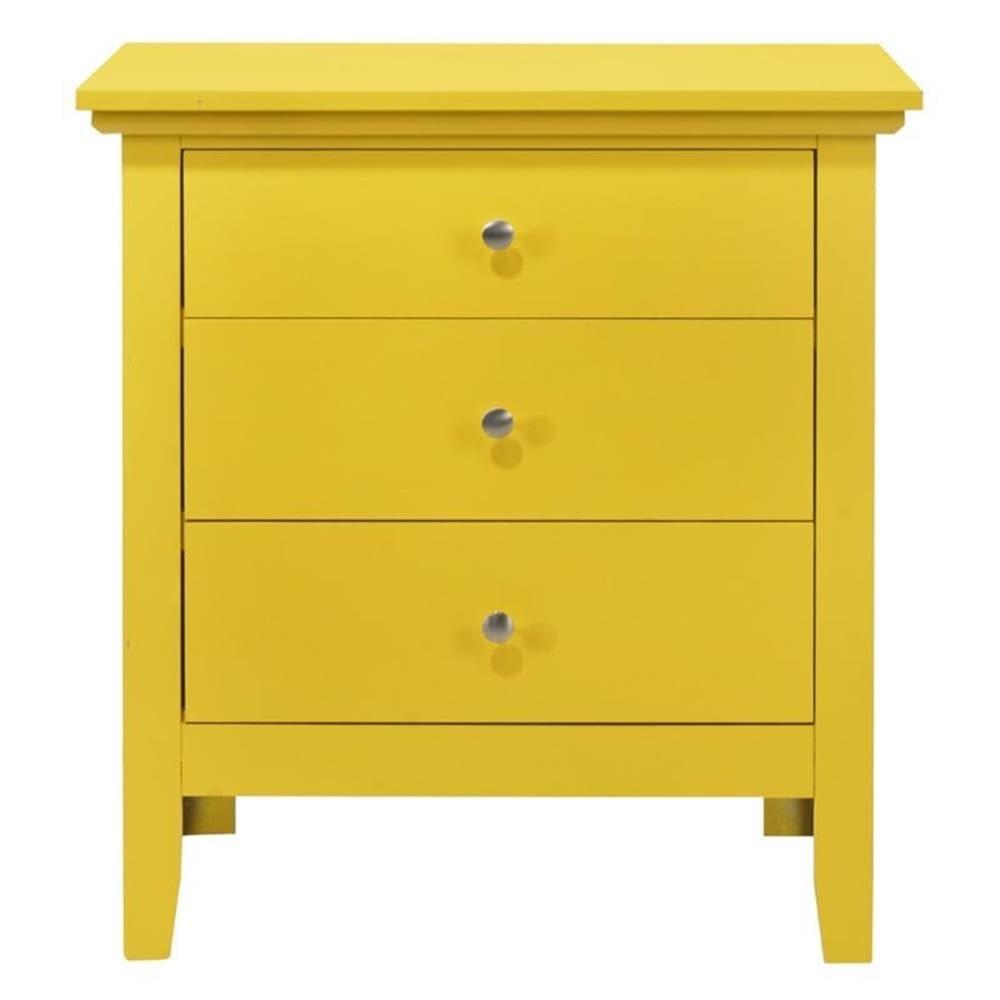 Glory Furniture Hammond 3 - Drawer Nightstand Bed Side Table Wood Nightstand Small Bedside Table And Dresser