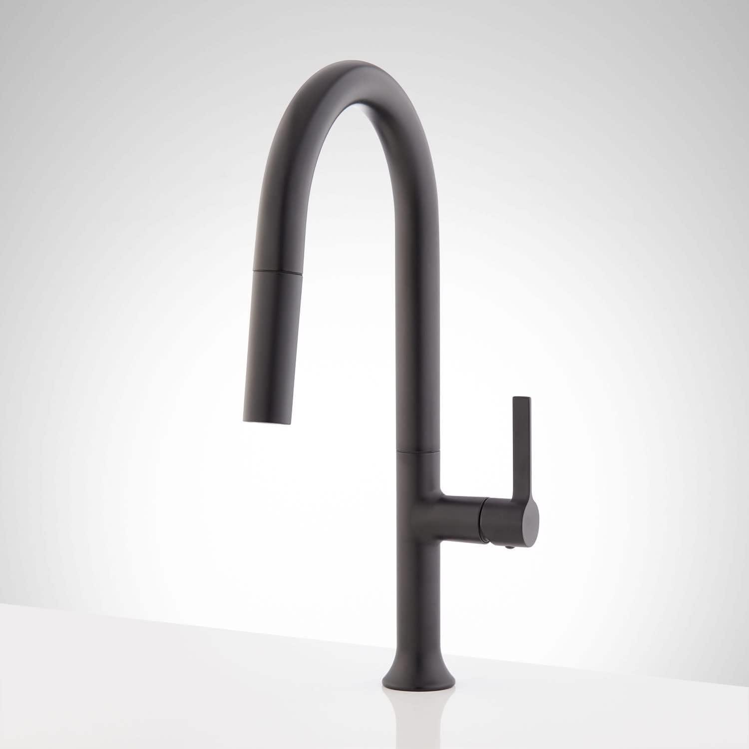 Matte Black Stainless Steel Pull Down Kitchen Faucet