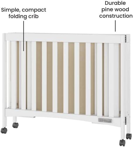 London Mini Portable Crib With Mattress