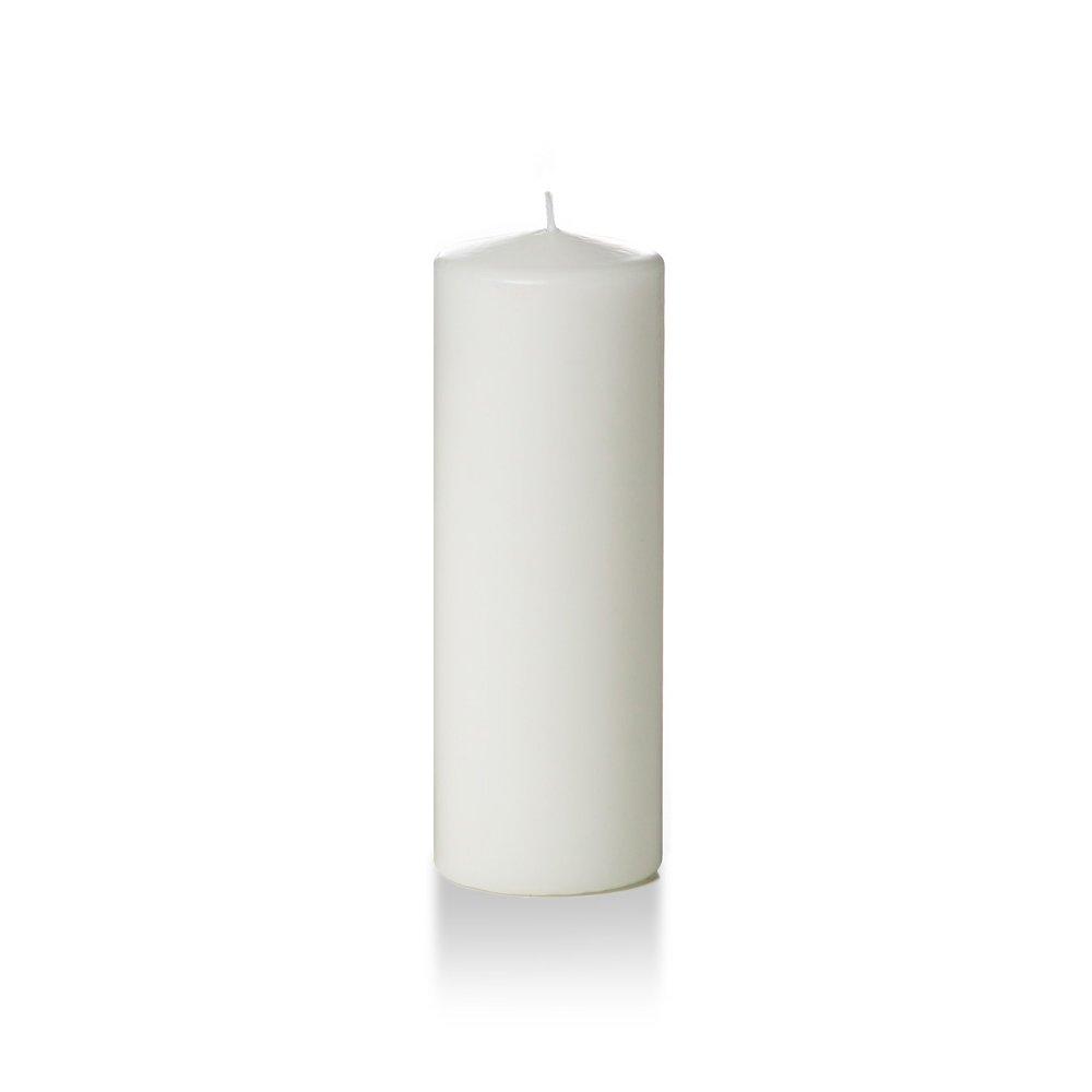 Stonebriar Collection Unscented White Pillar Candle, 3-Pack, 3” x 8", 80-Hour Burn Time