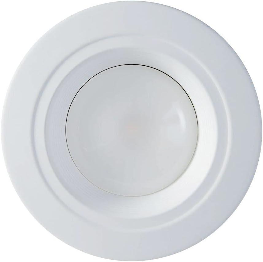 Matte White Aluminum 7.25" LED Baffle-Trim Ceiling Light, Energy Star