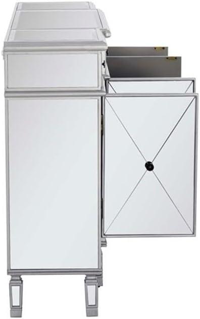 Powell Company Mirrored 4-Door 3-Drawer Console