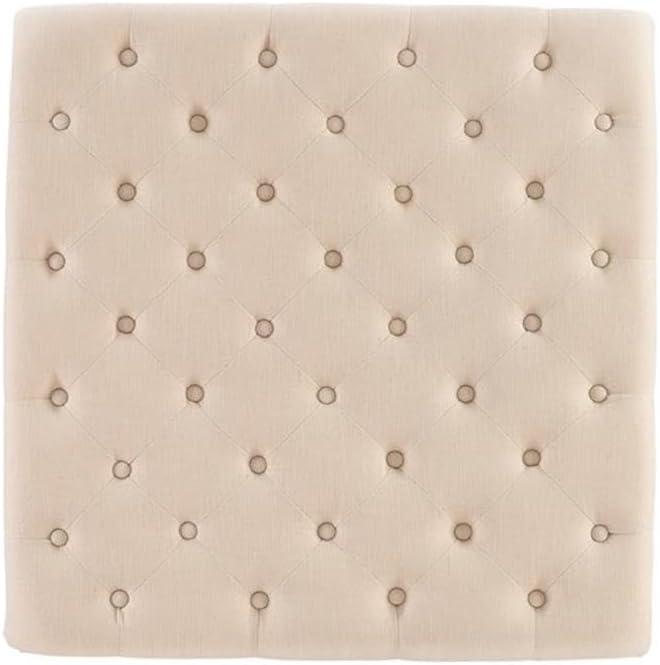 Landis 35" Nailhead Trim Tufted Upholstered Ottoman