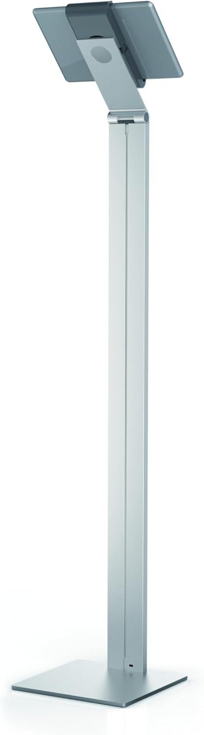 DURABLE Tablet Floor Stand 47.5 Inches Tall (for Tablets 7-13 Inches, 360 Degree Rotation with Anti-Theft Device) Silver/Charcoal (893223)