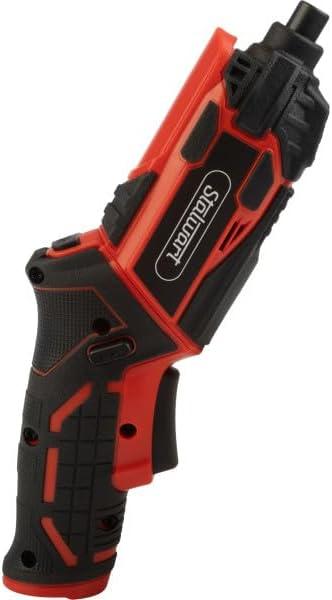 45-Piece 4V Cordless Screwdriver Set (Red) by Stalwart