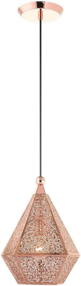 Livex Lighting Aberdeen 1 - Light Pendant in  Rose Gold