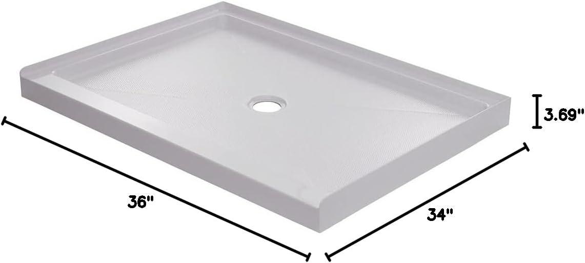 Proflo Pfsba3634 Hammond 36" X 34" Rectangular Shower Base - White