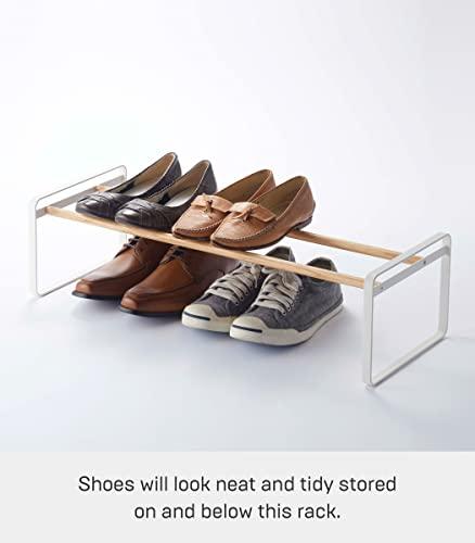 Yamazaki Home Shoe Rack, Steel, Expandable, Stackable