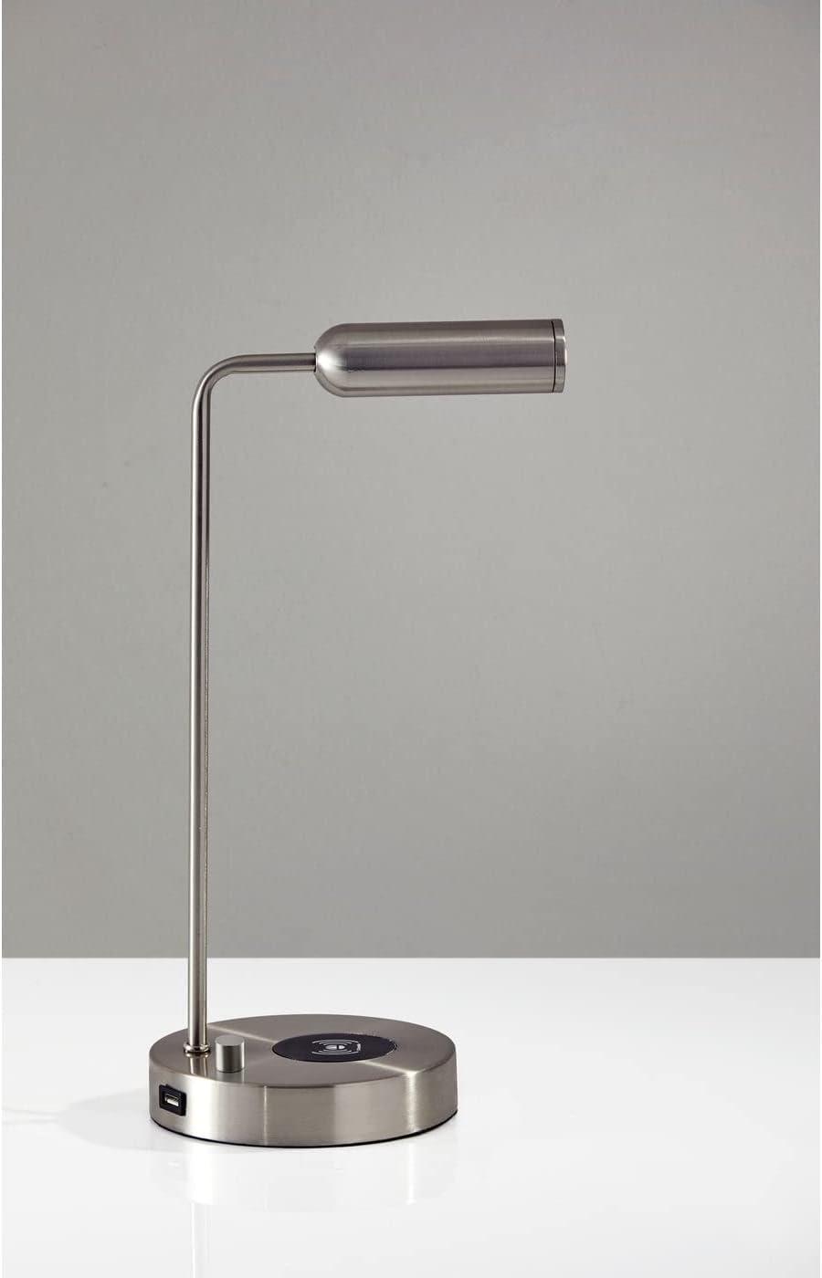 Avon 17" Desk Lamp With USB And Wireless Charging