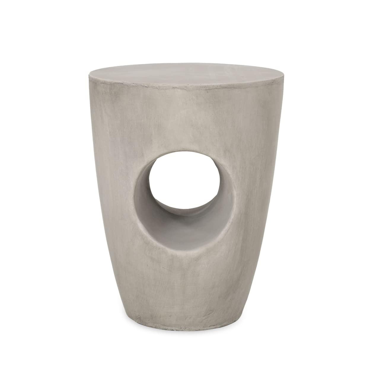 Christopher Knight Home Sirius Outdoor Contemporary Lightweight Concrete Accent Side Table
