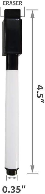 Dry Erase Markers - Magnetic Whiteboard Markers with Cap Mounted Eraser - Markers For Dry Erase Board - Fine Tip Marker For Whiteboard Low Odor (50)