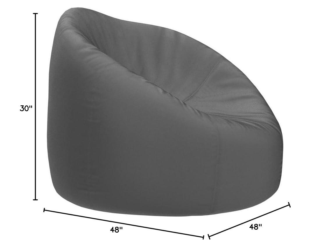 Posh Creations Bean Bag Chair, Soft Lounger, Kids, 2.25 ft, Heather Gray