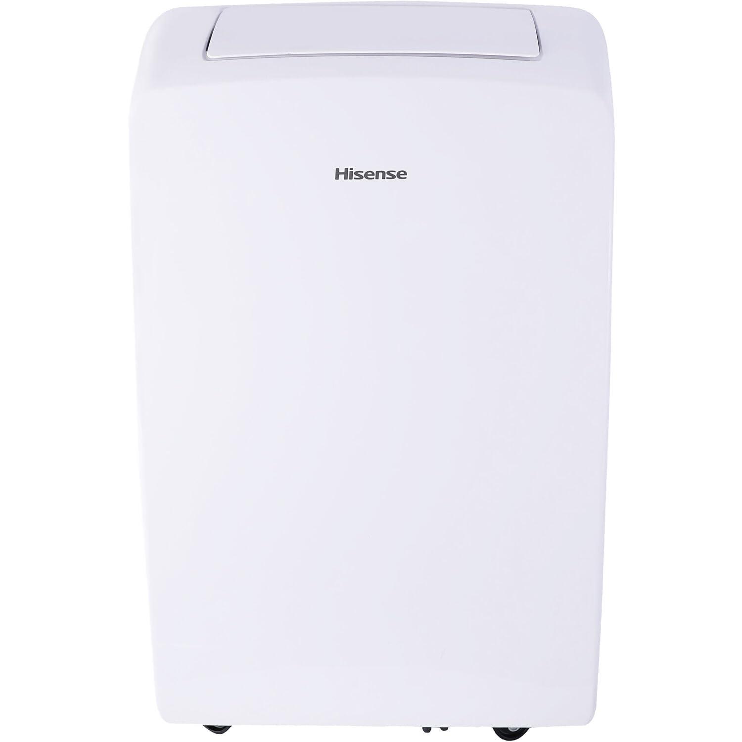 HiSense Hisense 8,000 BTU Smart Portable Air Conditioner with Wi-fi Controls, Dehumidifier and Remote, AC for Apartment, Bedroom, Medium Rooms up to 350 Square Feet in White