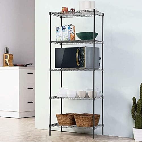 FDW 5 Tier Wire Shelving Unit Heavy Duty Storage Rack Metal Shelf Garage Organizer Wire Rack