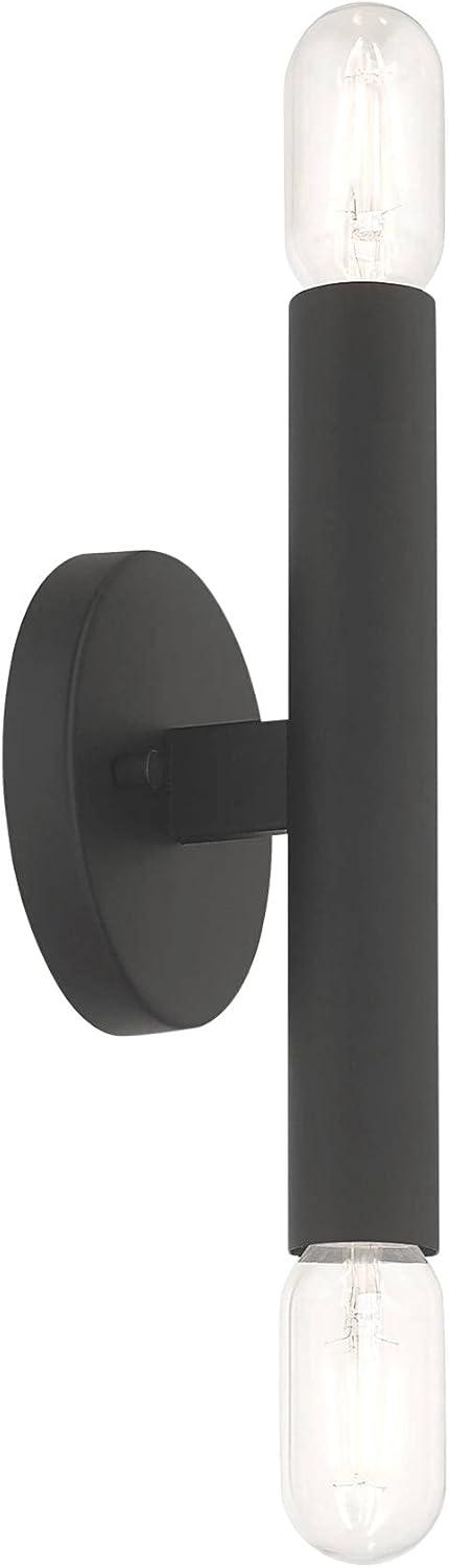 Livex Lighting 51132 Copenhagen 2 Light 10" Tall Commercial Wall Sconce - Black