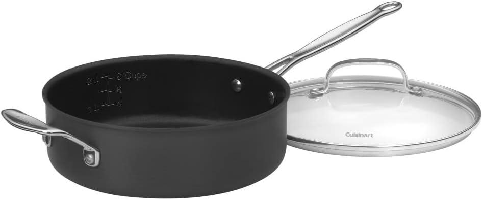 3.5-Quart Hard Anodized Non-Stick Saute Pan with Lid