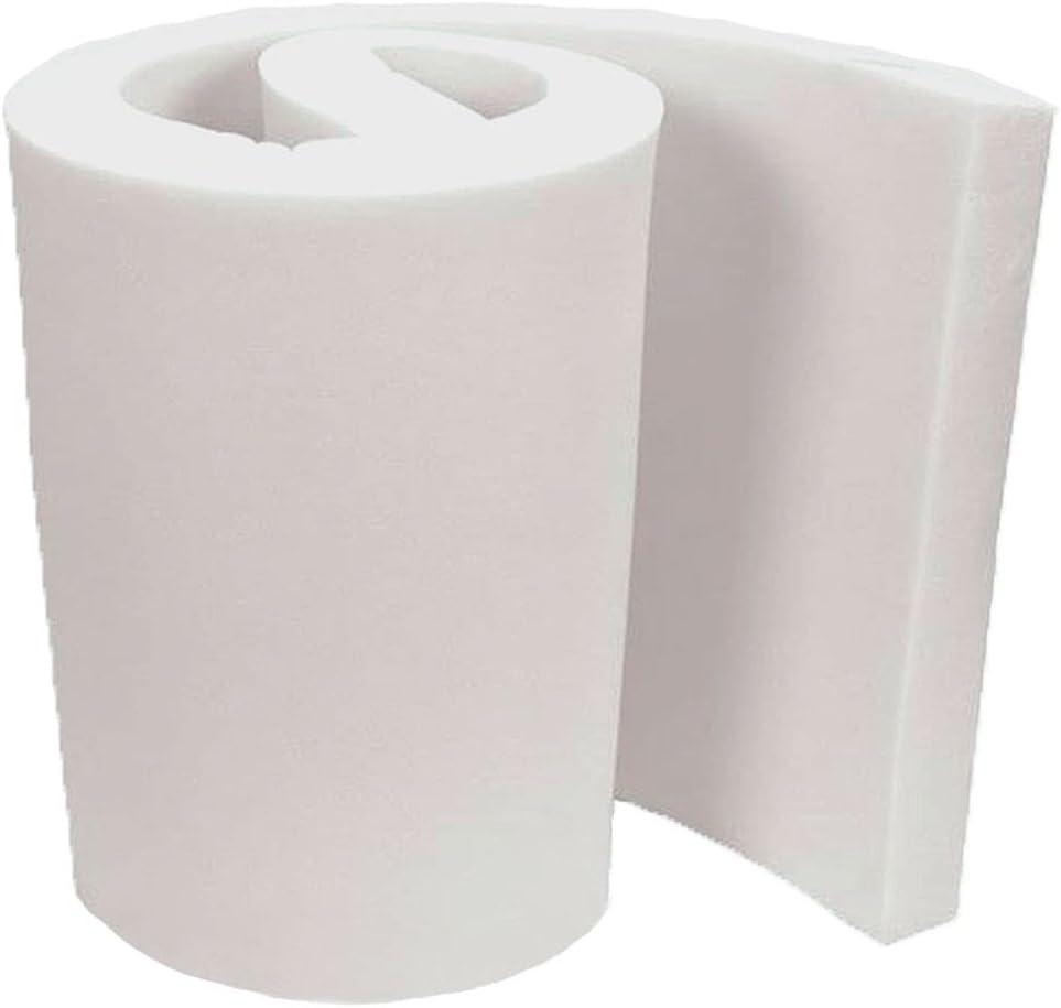 Mybecca 4-Pack White Polyurethane Cushion Inserts; 18x18x1 Foam Tiles for Upholstery Projects