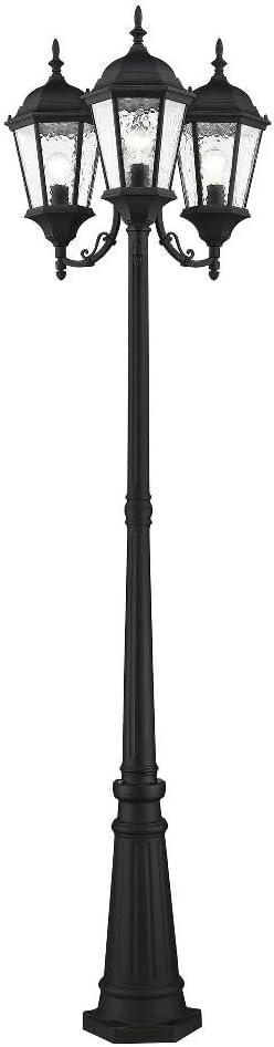 Livex Lighting Hamilton 3 - Light Post Light in  Textured Black