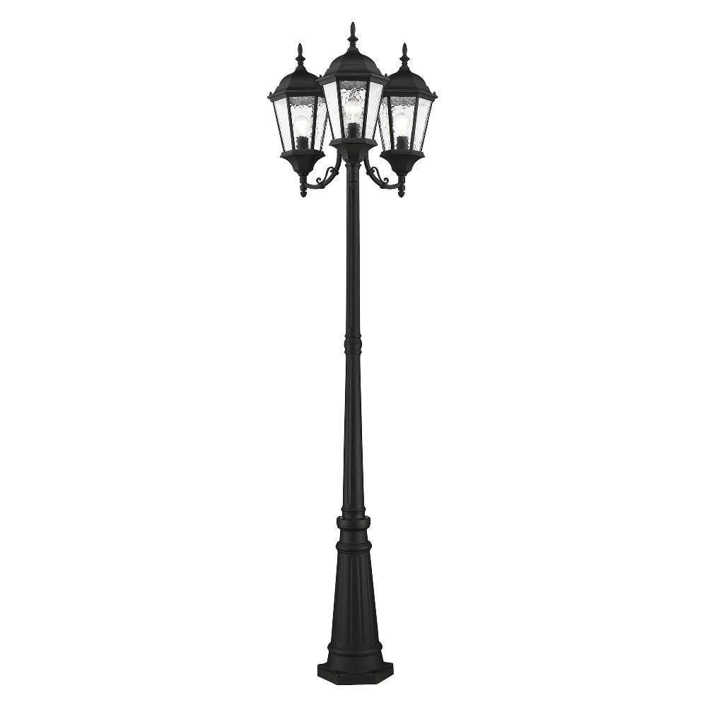 Livex Lighting Hamilton 3 - Light Post Light in  Textured Black
