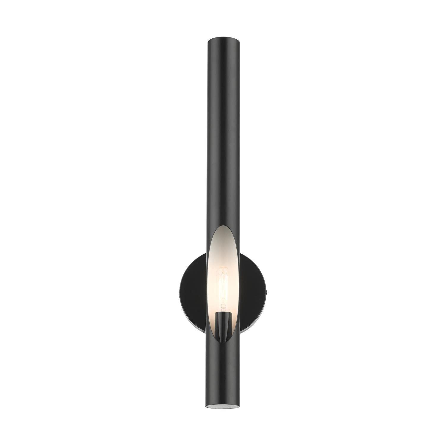 Livex Lighting Acra 1 - Light Wall Light in  Shiny Black