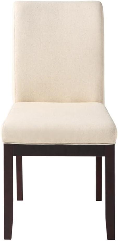 High Back Linen Upholstered Parsons Side Chair