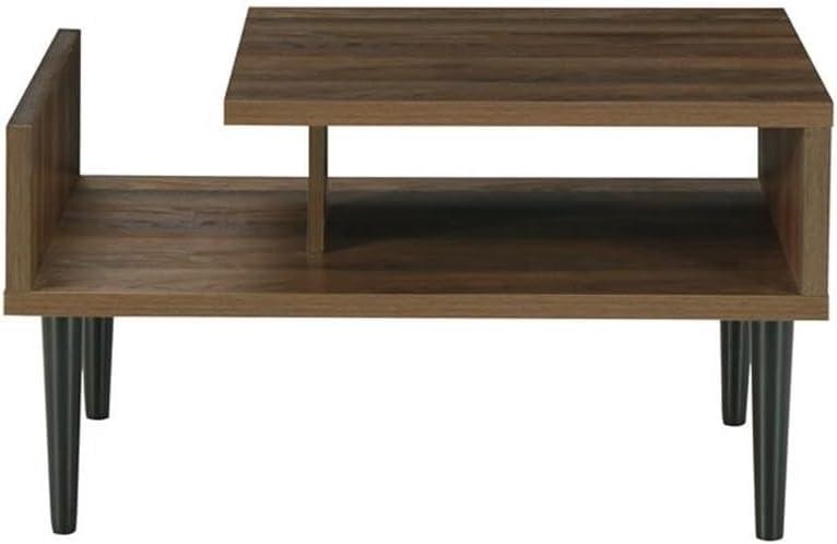 OS Home and Office Furniture 31.5" Wood Coffee Table in Danish Walnut