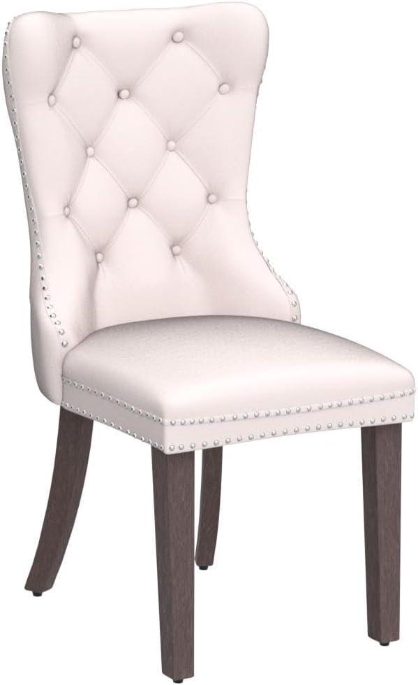 Velvet Upholstered Wing Back Dining Chair (Set of 6)