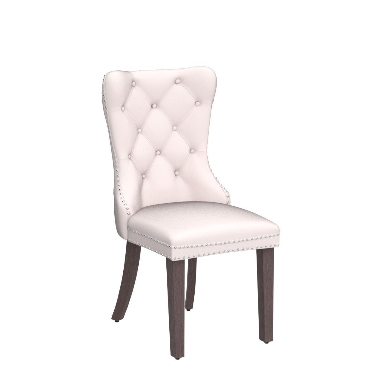 Velvet Upholstered Wing Back Dining Chair (Set of 6)