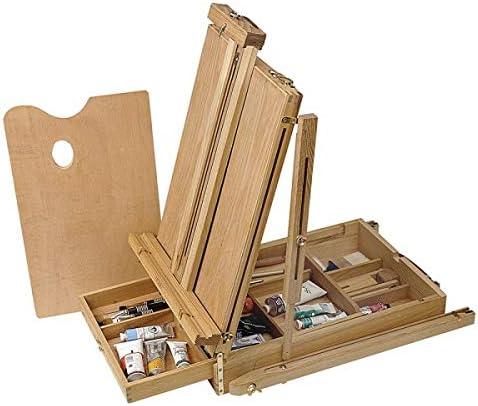 Beech Wood French-Style Portable Art Easel with Storage