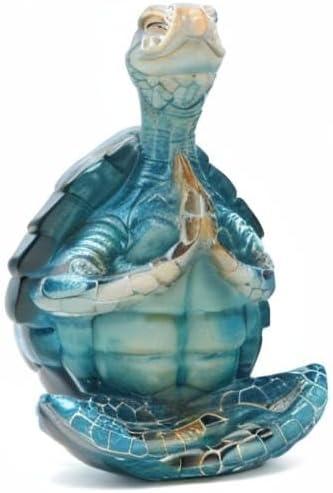 Uanit Sea Turtle Yoga Figurines Decoration Summer Meditating Sea Turtle Decor Spring Garden Turtle Crafts Turtle Yoga Figurines for Home Office Decoration Birthday Gifts for Mom, Grandma,Women