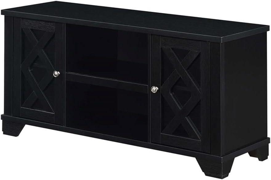 Convenience Concepts Gateway 47" TV Stand with Storage Cabinets in Black Wood