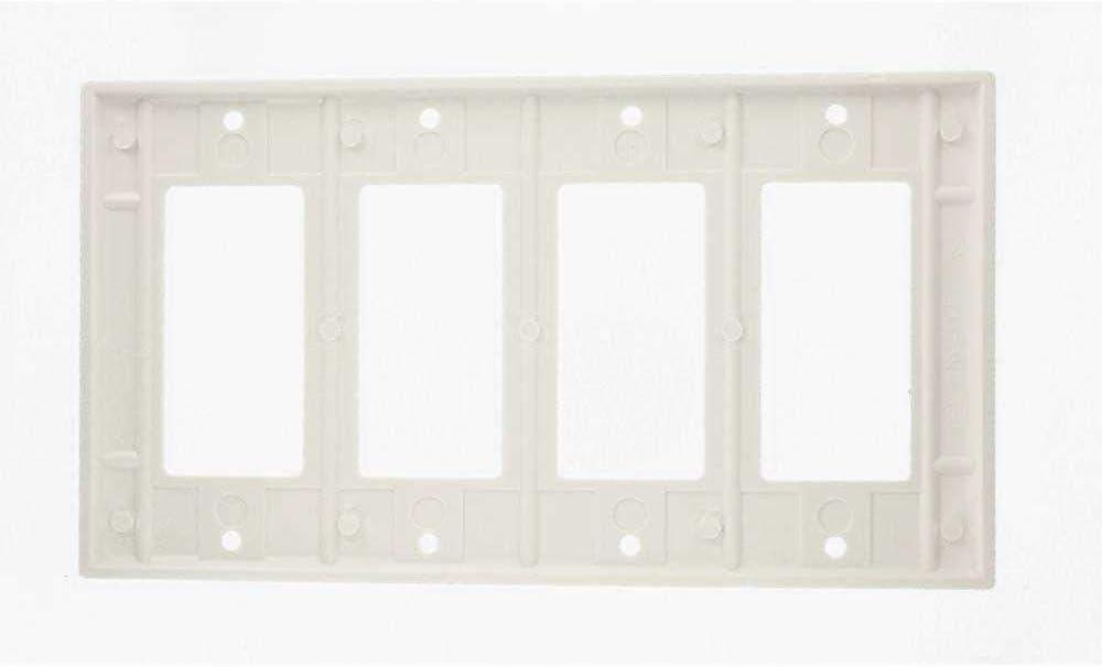 White 4-Gang Thermoset Mounting Plate