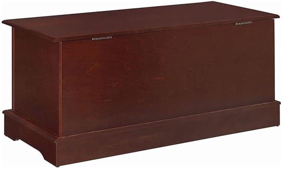 Bowery Hill Rectangular Traditional Wood Cedar Chest in Brown