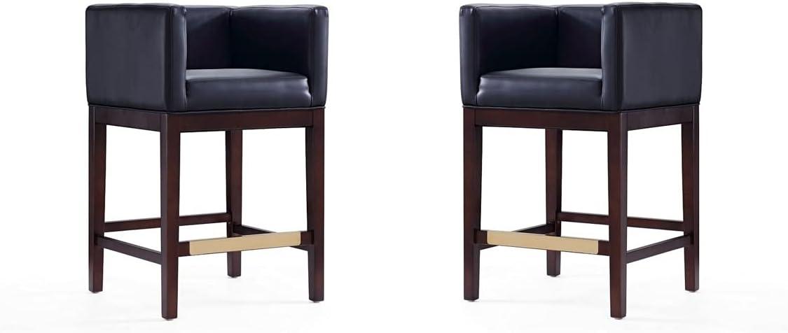 Kingsley Upholstered 30'' Counter Stool with Solid Wood Frame