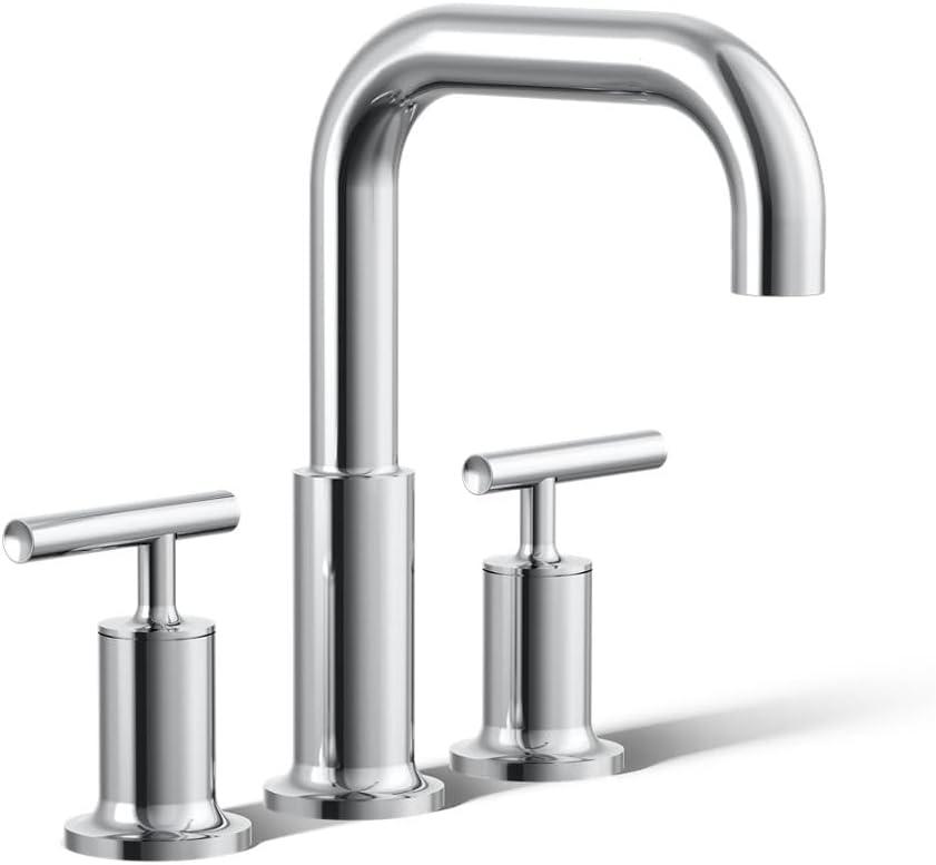 Purist® for Two Deck-Mount Bath Faucet Trim for High-Flow Valve with Lever Handles, Valve Not Included