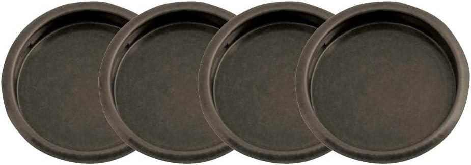 Design House 4-Pack 2.12" Sliding Closet Door Finger Pulls, Oil Rubbed Bronze