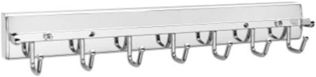 14-Inch Chrome Swivel Belt and Tie Organizer Rack