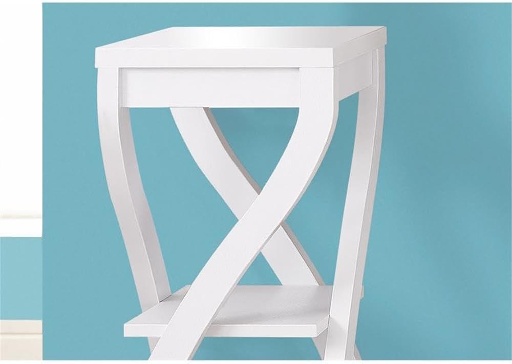 End Table White - EveryRoom: Rectangle Accent Table for Living Room, Adult Assembly, MDF Composite