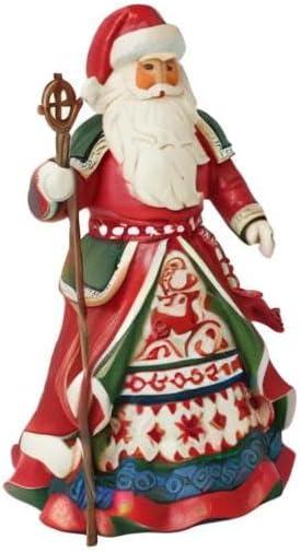 Jim Shore 10.0 Inch Christmas Legends 16Th Annual Laplander Santa Santa Figurines
