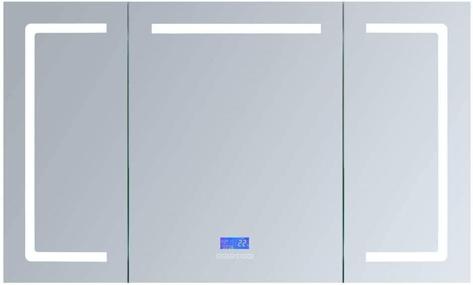 Lexora Home Lesina 60" x 36" LED Medicine Cabinet with Defogger