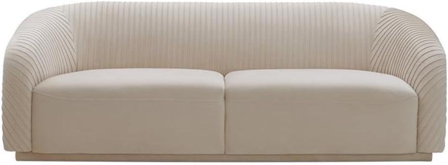 Yara Pleated Velvet Sofa