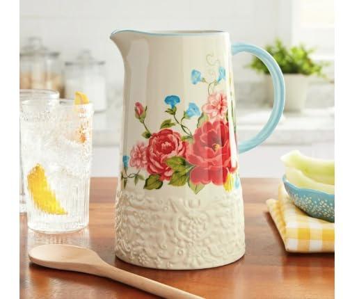The Pioneer Woman Sweet Rose White 2.1-Quart Pitcher