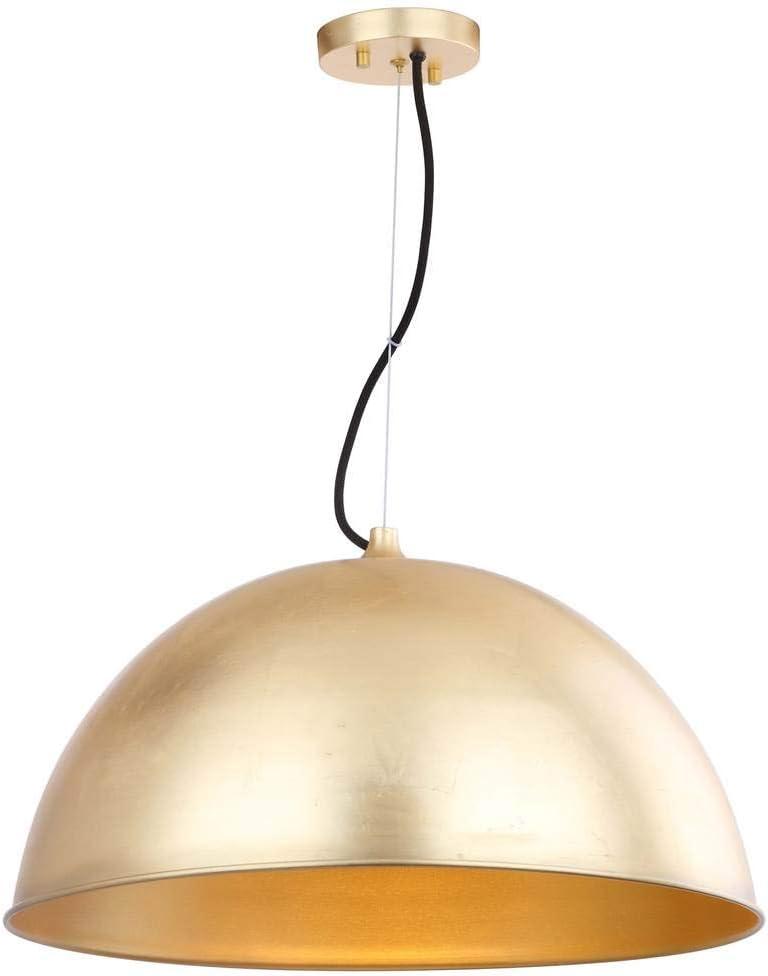 Archer Dome 21 Inch Dia Adjustable Pendant - Gold Leaf - Safavieh.