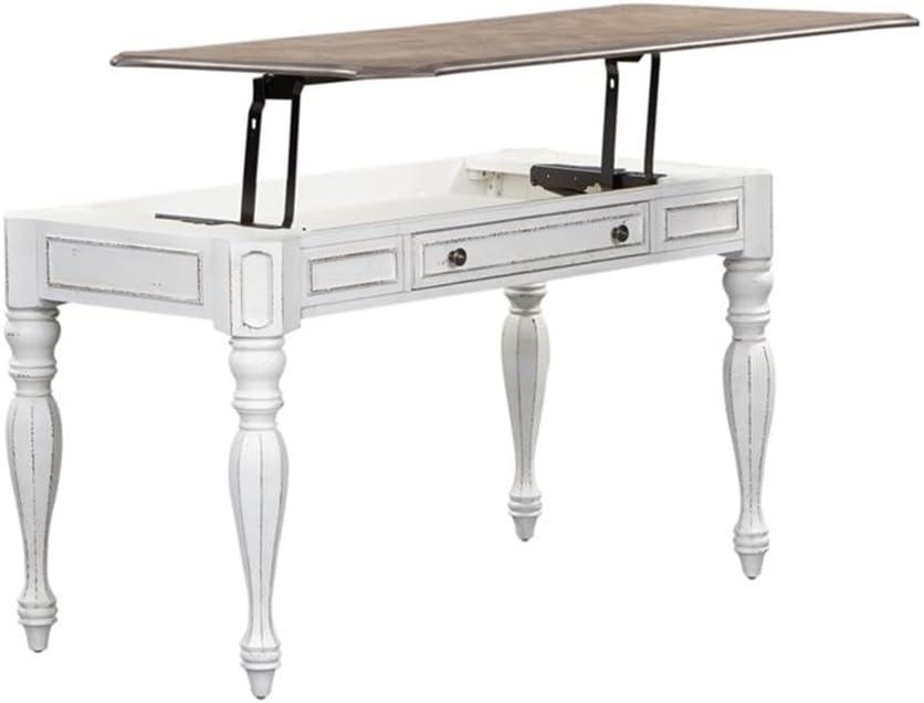 Magnolia Manor White Lift Top Writing Desk