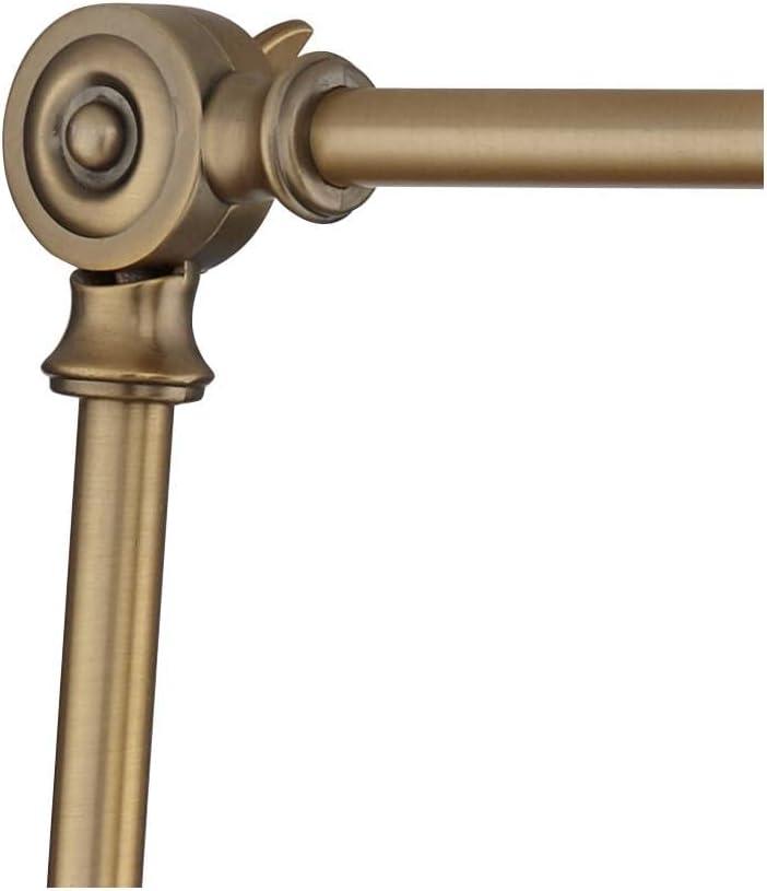 Mendes Antique Brass Finish Adjustable Arm Wall Lamps Set of 2