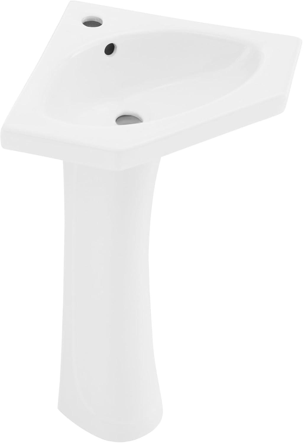 St. Tropez St.Tropez Corner Two-Piece Pedestal Sink